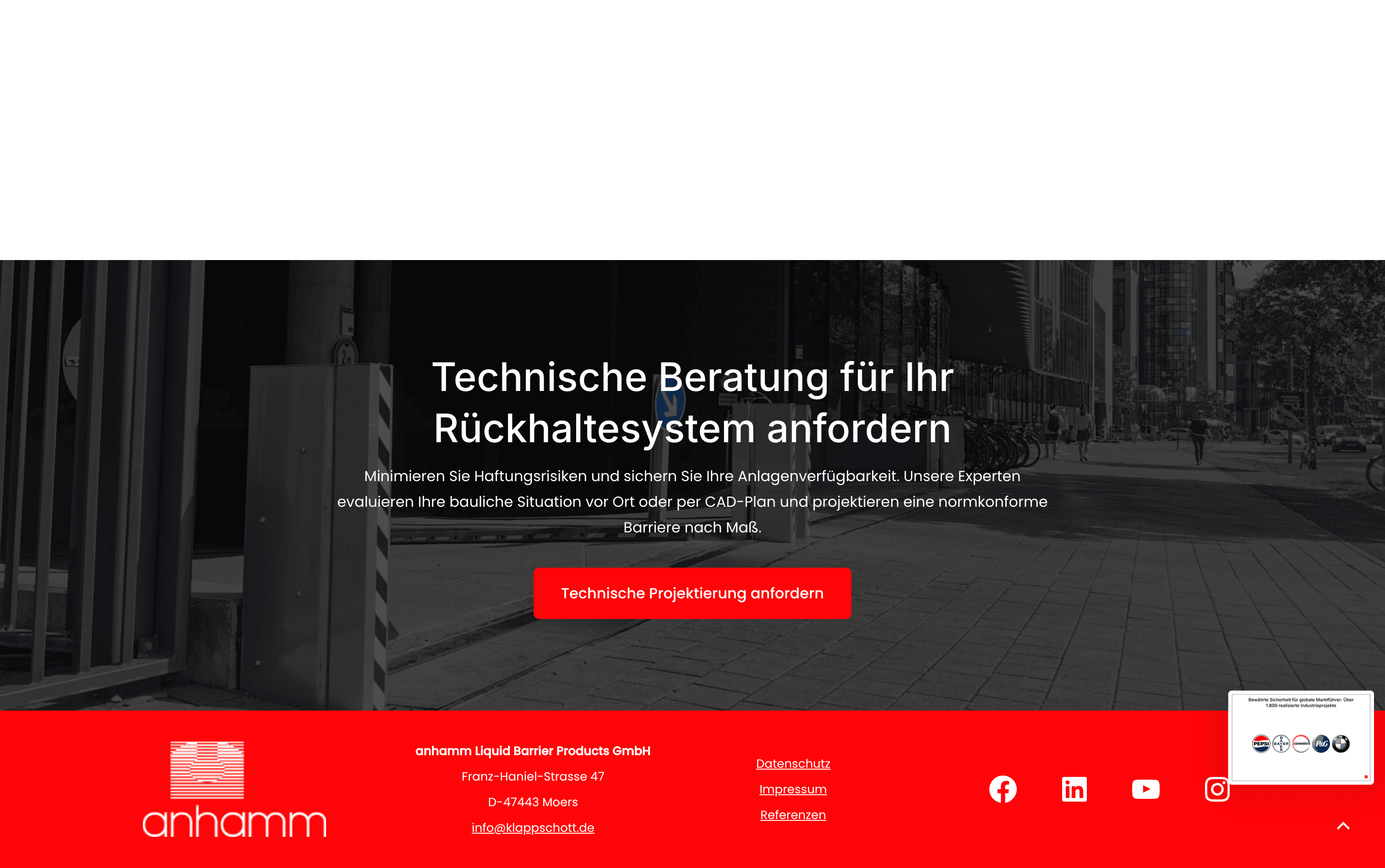 Thumbnail for Anhamm website technical details structure