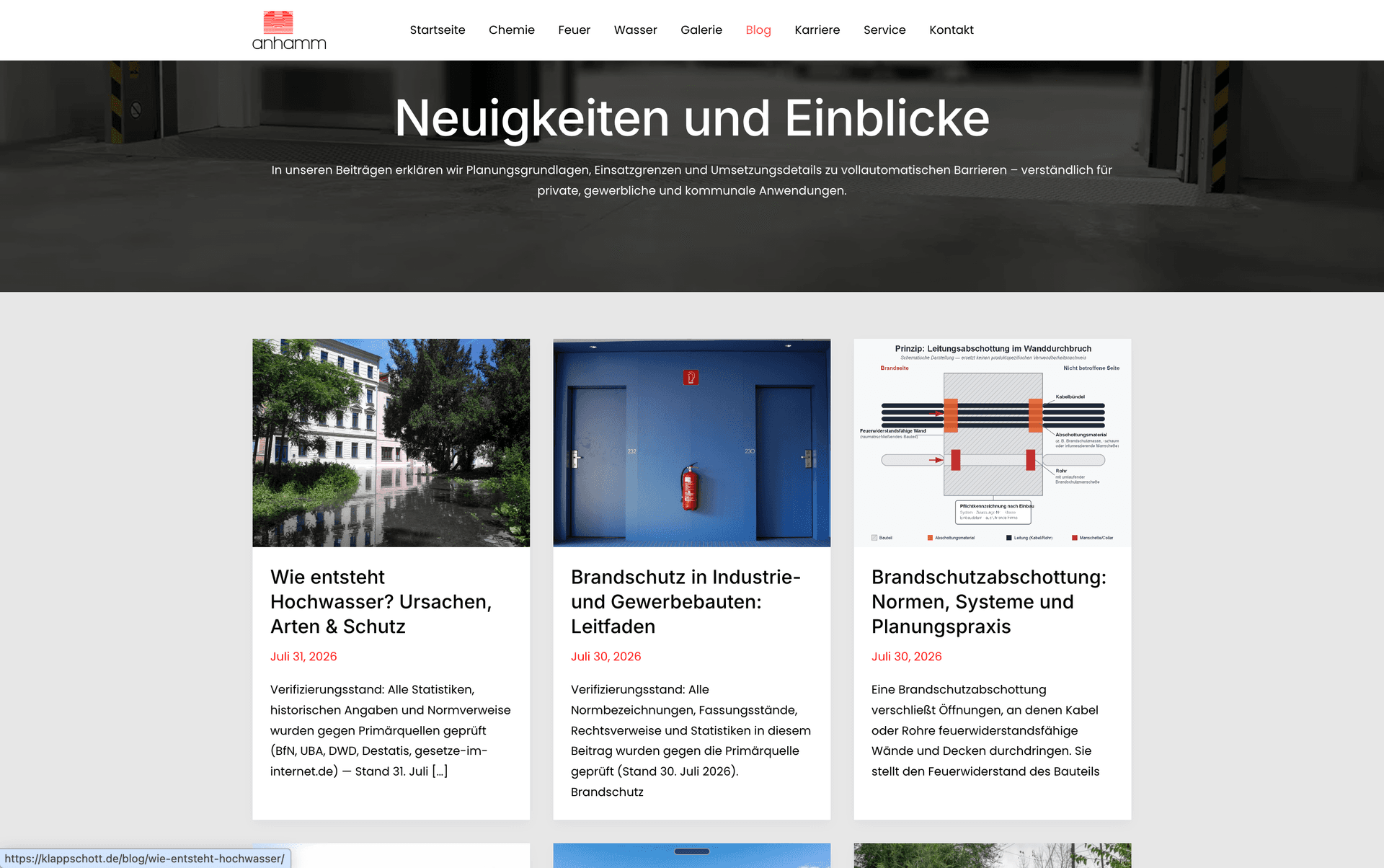 Anhamm expert content and blog overview