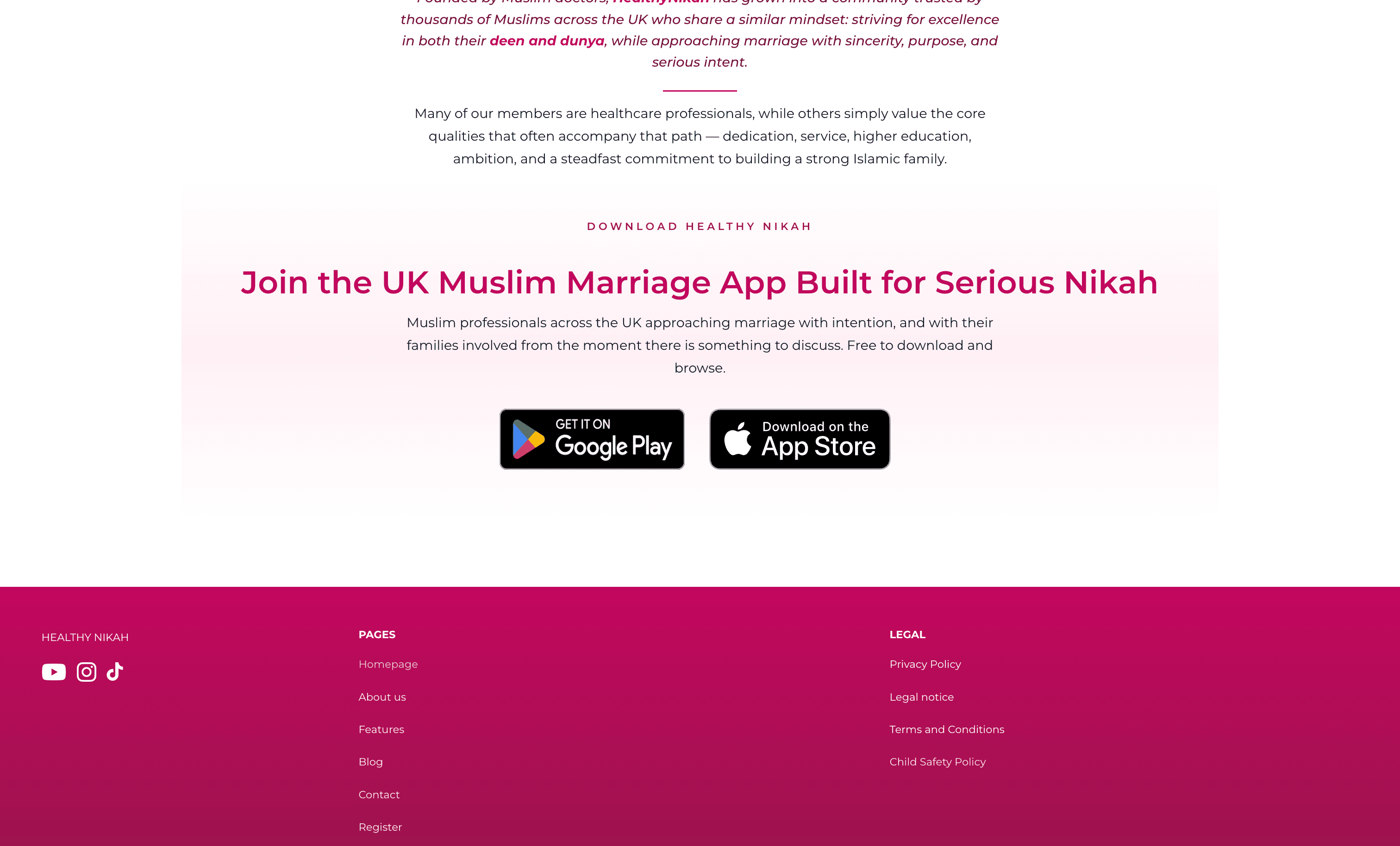 Thumbnail for Healthy Nikah website screenshot 12