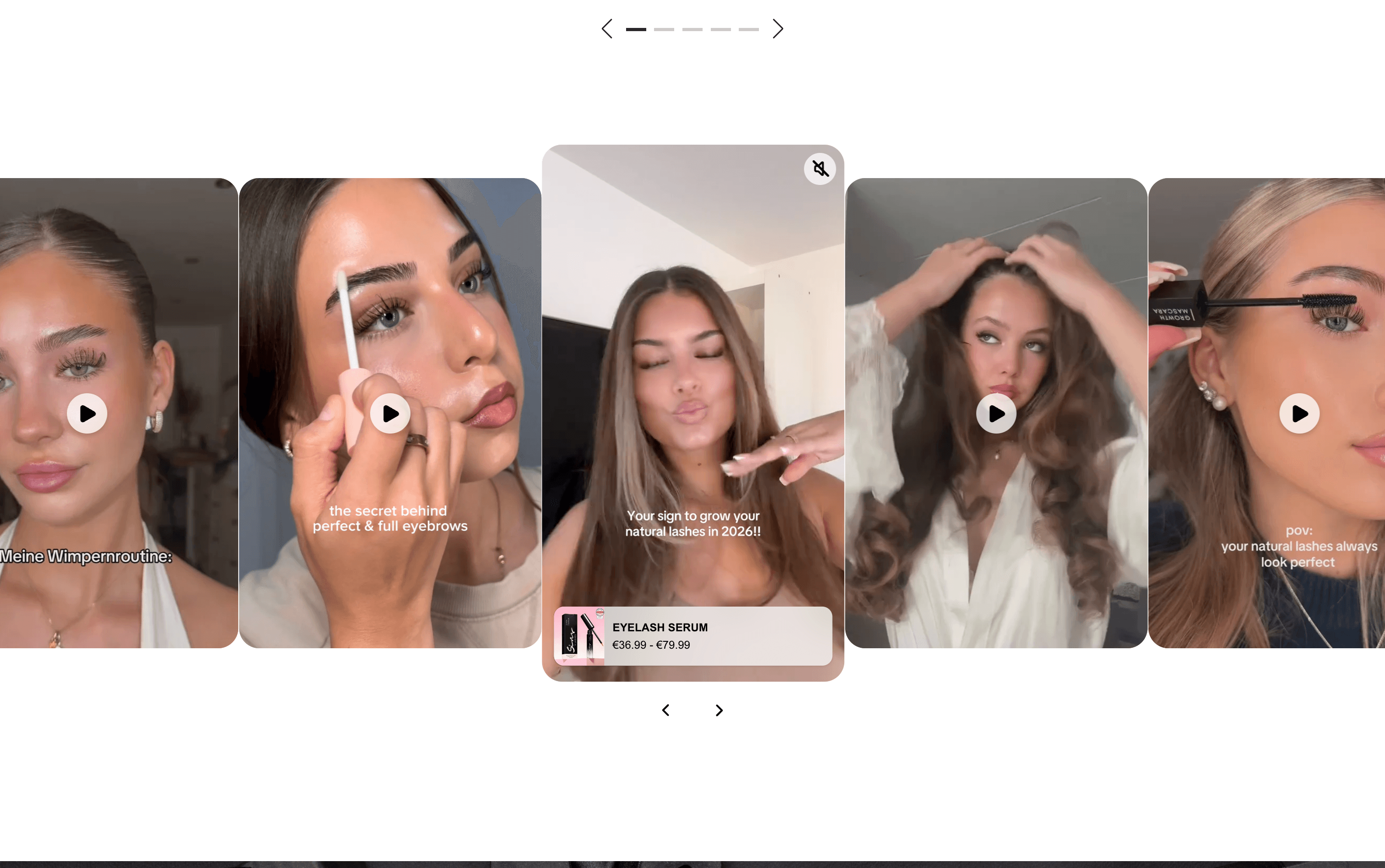 Sins 'n Lashes customer content and product experience